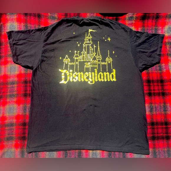 Disney Tops - Disneyland Gold Black Castle unisex T-Shirt XXL Disney